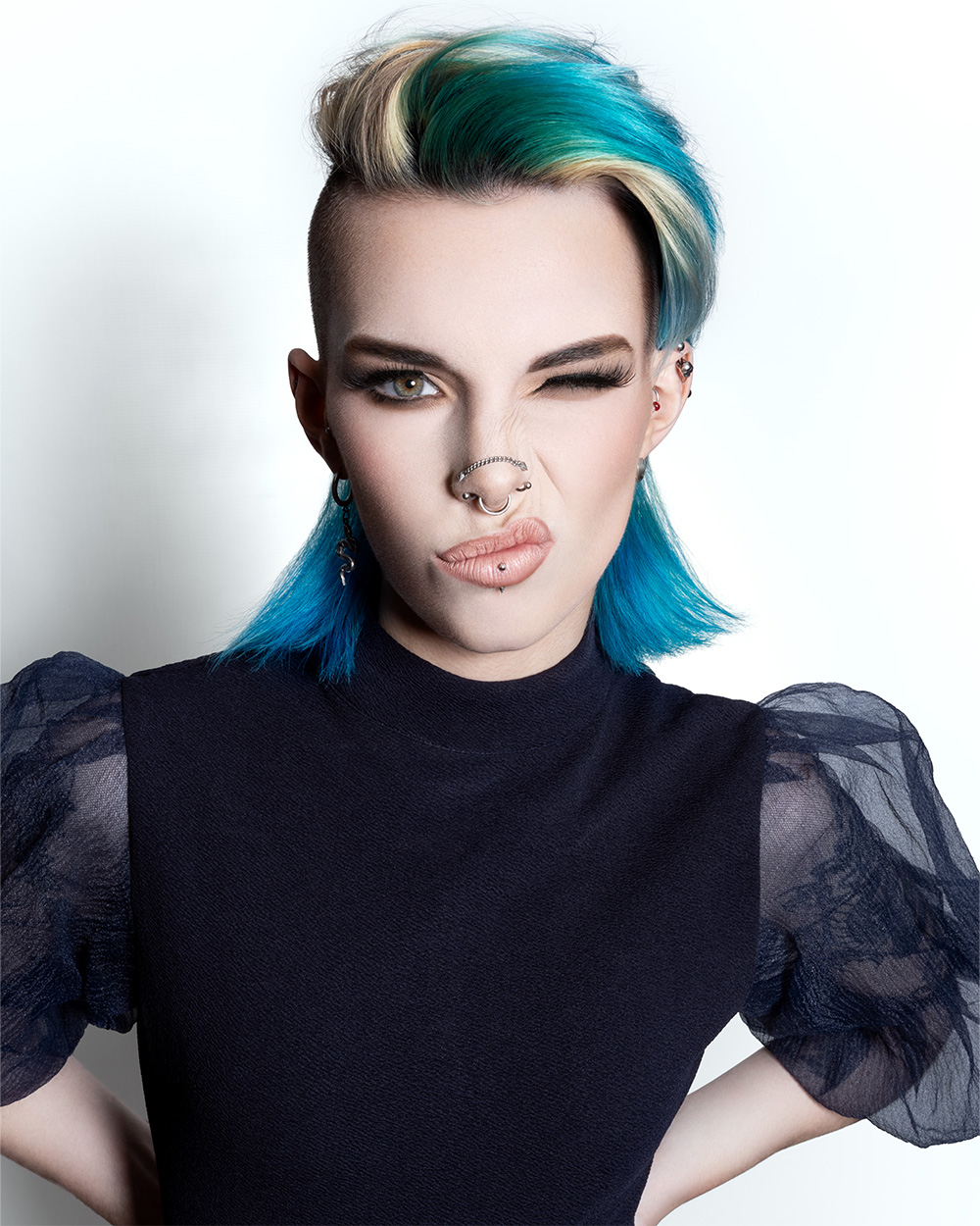 Blue and Blonde Mullet - Ross Charles - BHA North Eastern Hairdresser of the Year 2026 Finalist Collection